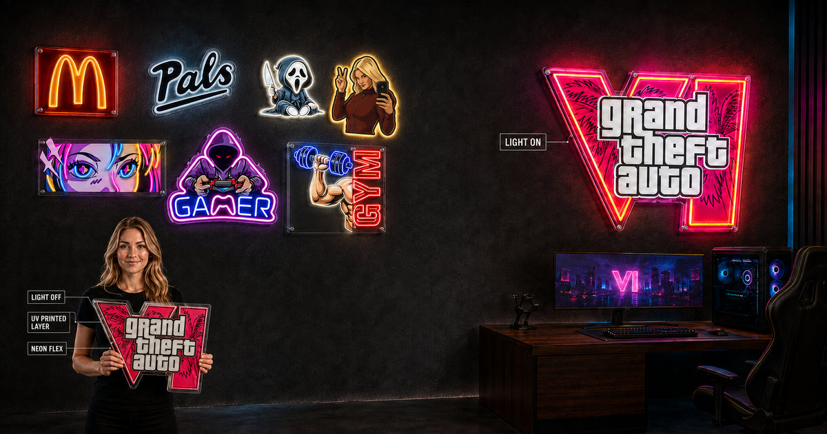 UV Printed Neon