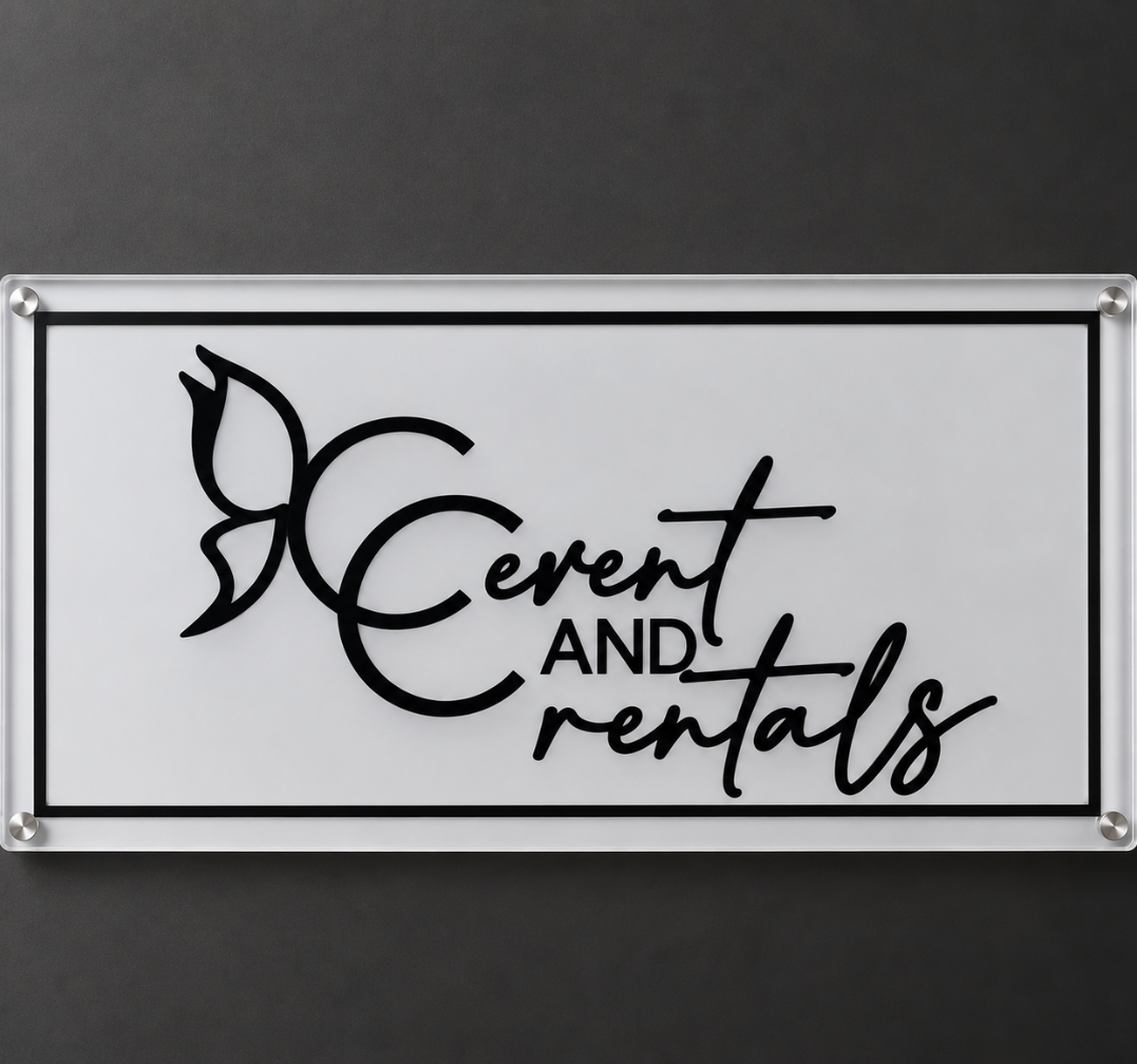 Custom LED Backlit Acrylic Logo Sign – Business Wall Decor