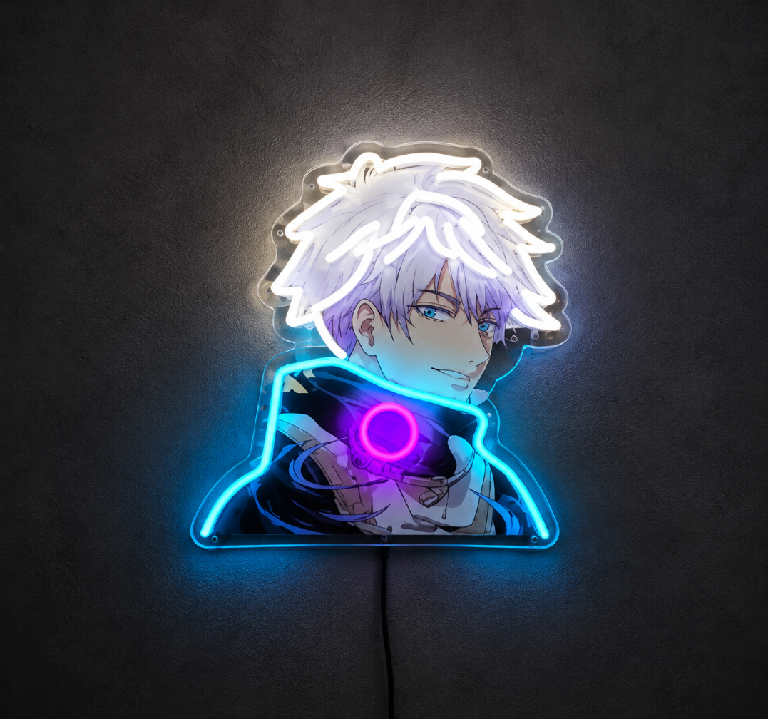 Gojo Anime Neon Sign for Anime Room Decor