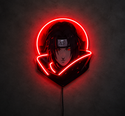 Itachi Anime Warrior Neon Wall Art