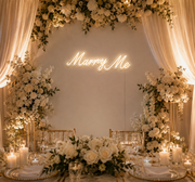Custom Marry Me Neon Sign – Wedding Reception & Proposal LED Decor