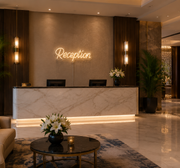 Reception Neon Sign – LED Wedding, Event & Venue Wall Decor