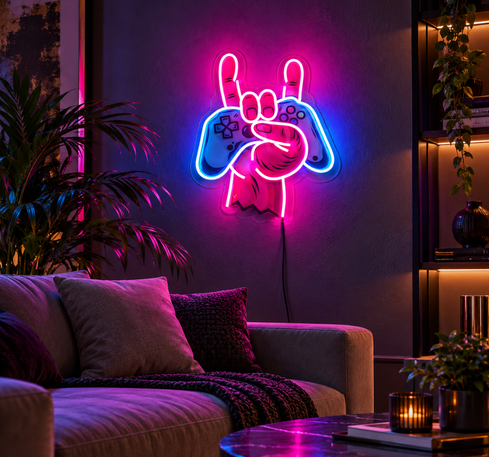 Vindra UV Printed Gamer Neon Sign