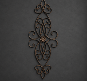Antique Bronze Scrollwork Metal Wall Art – Floral Wall Decor