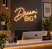 Dream Big Neon Sign – Inspirational Motivational LED Wall Decor