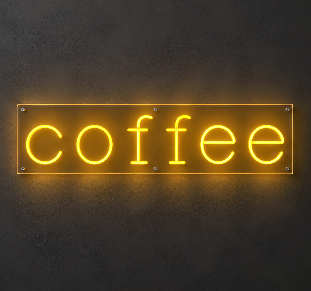 Coffee Neon Sign – LED Cafe and Coffee Shop Decor