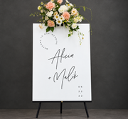 Personalized Wedding Welcome Sign – Elegant Custom Wedding Decor