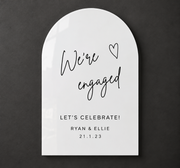 Personalized Engagement Welcome Sign – Custom Arch Party Decor