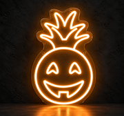Halloween Pineapple LED Neon Sign – Spooky Wall Decor