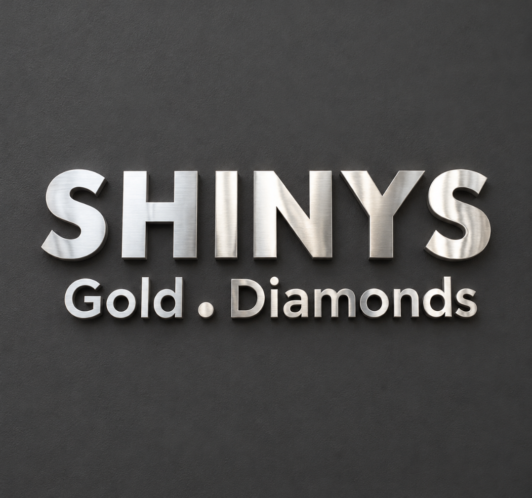 Brushed Silver 3D Letter Sign for Jewelry Stores