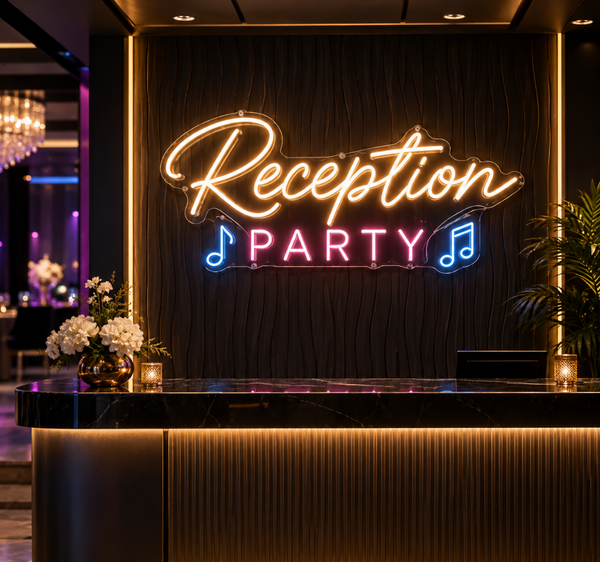 Reception Party Neon Sign Event Décor