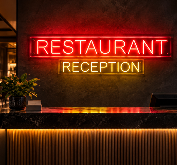 Restaurant Reception Neon Sign