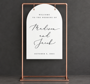 Personalized Arch Wedding Welcome Sign – Custom Hanging Decor
