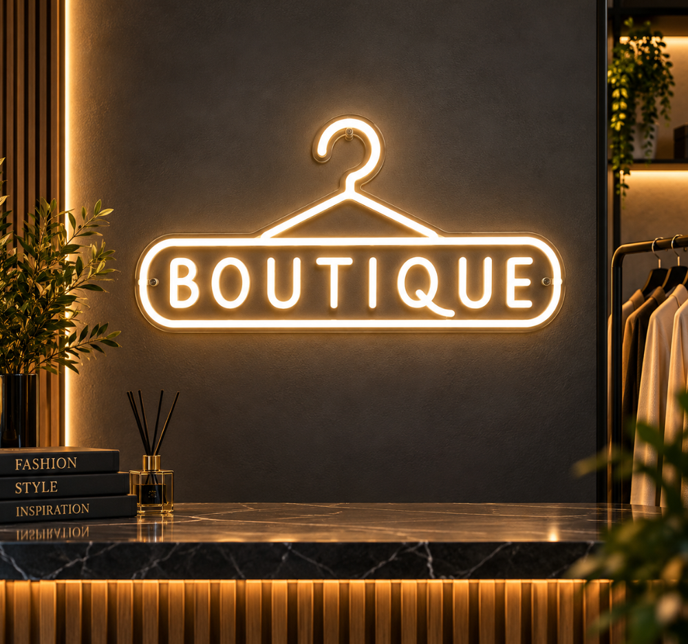 Boutique Neon Sign – LED Fashion Store Wall Decor