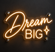 Dream Big Neon Sign – Inspirational Motivational LED Wall Decor