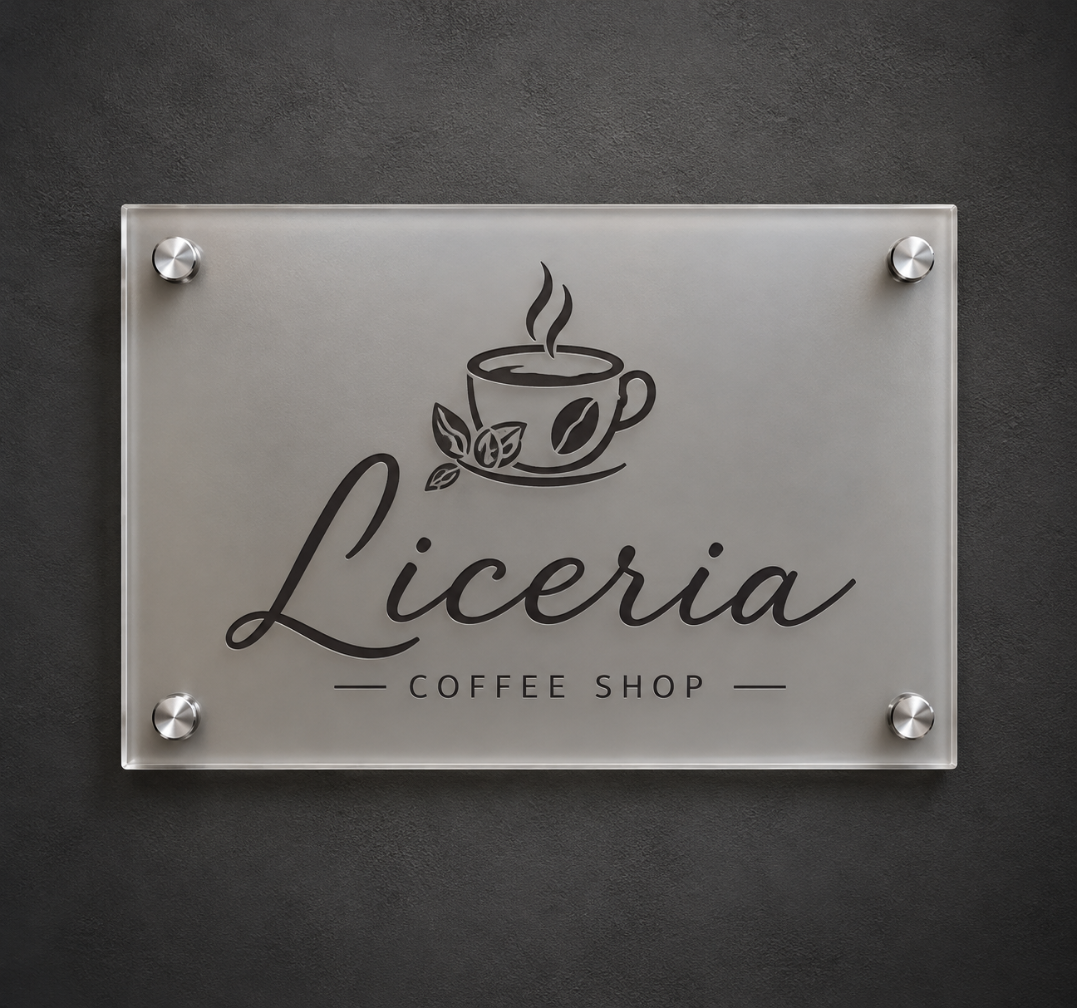 Custom Acrylic Business Logo Sign – Modern Wall Mounted Plaque
