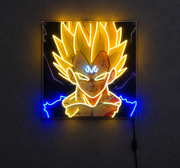 Majin Vegeta Anime Neon Sign
