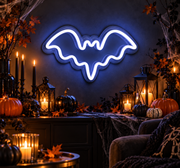 BOO-tiful Bat Halloween Neon Sign