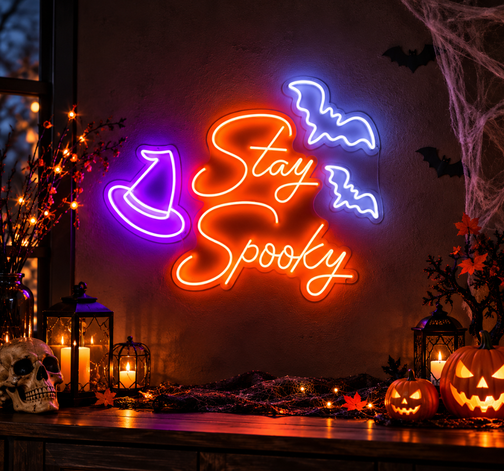 Stay Spooky Halloween Neon Sign – LED Seasonal Decor