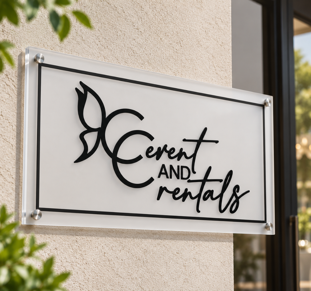 Custom LED Backlit Acrylic Logo Sign – Business Wall Decor