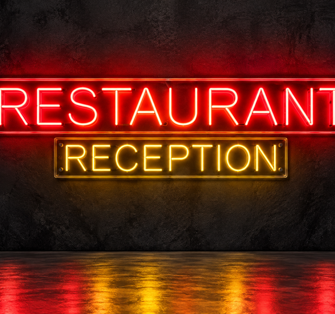 Restaurant Reception Neon Sign