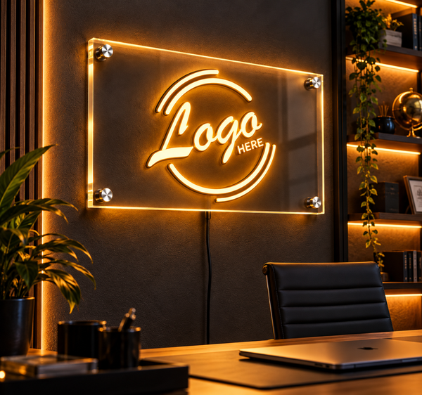 Custom Acrylic Logo Sign – Personalized Business Wall Plaque