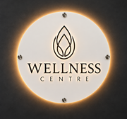 Custom Wellness Centre Backlit Wall Sign for Business Decor