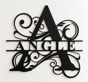Personalized Metal Initial Name Sign – Custom Monogram Wall Art