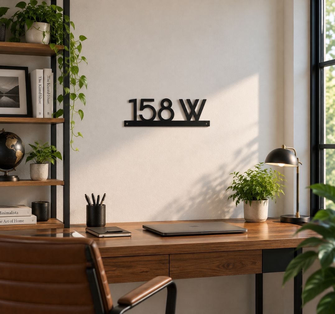 Custom Acrylic Cutout Style House Sign – Personalized Home Address Plaque