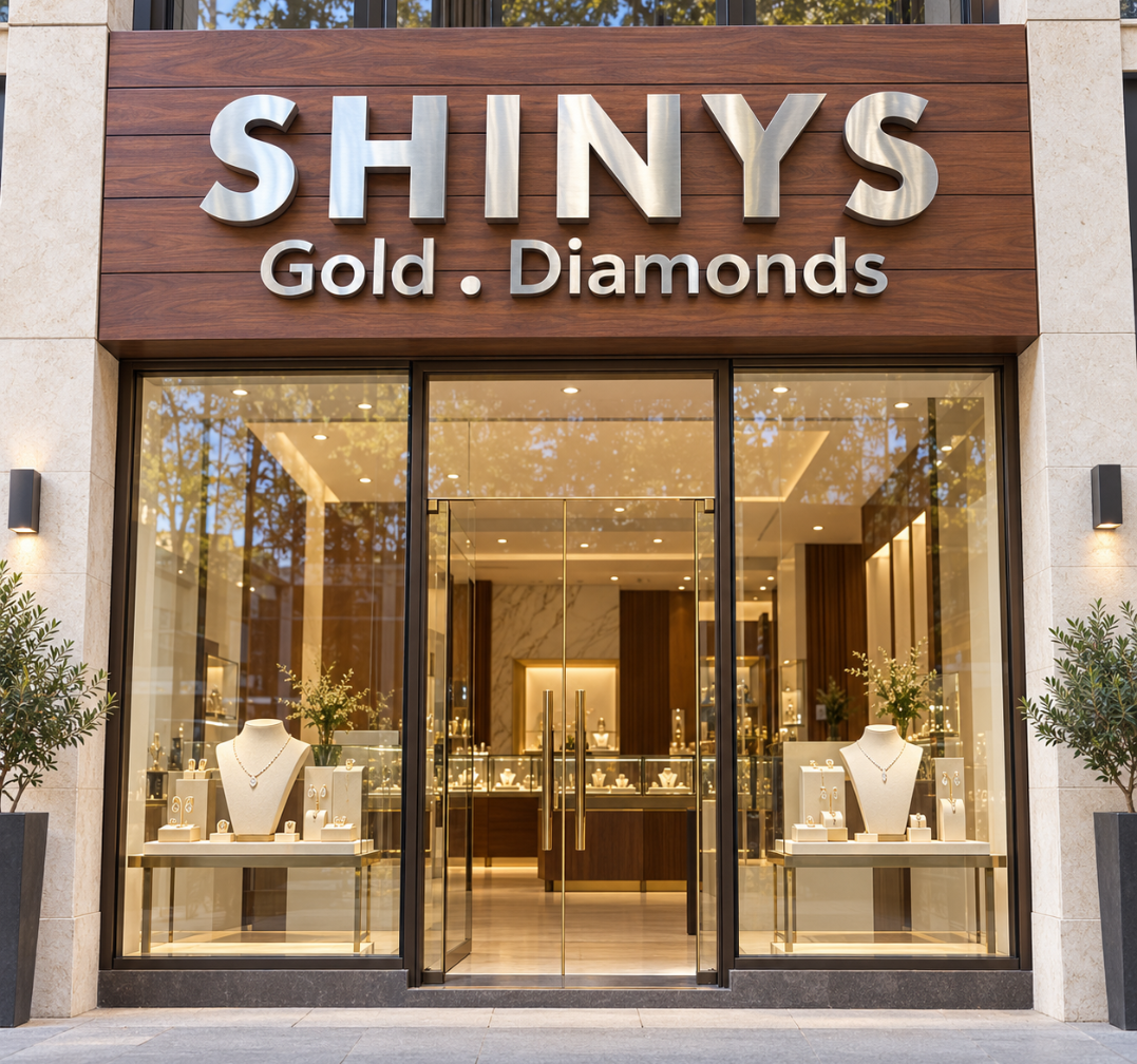 Brushed Silver 3D Letter Sign for Jewelry Stores