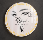 Custom UV Printed Acrylic Beauty Salon Sign – Round Logo Plaque