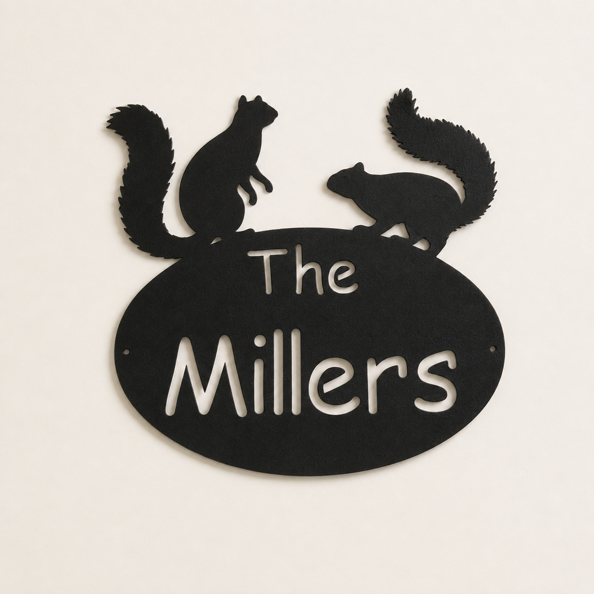 Personalized Squirrel Metal Sign | Neonic sign