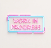 Work In Progress Neon Sign – Office & Business LED Neon Light Decor