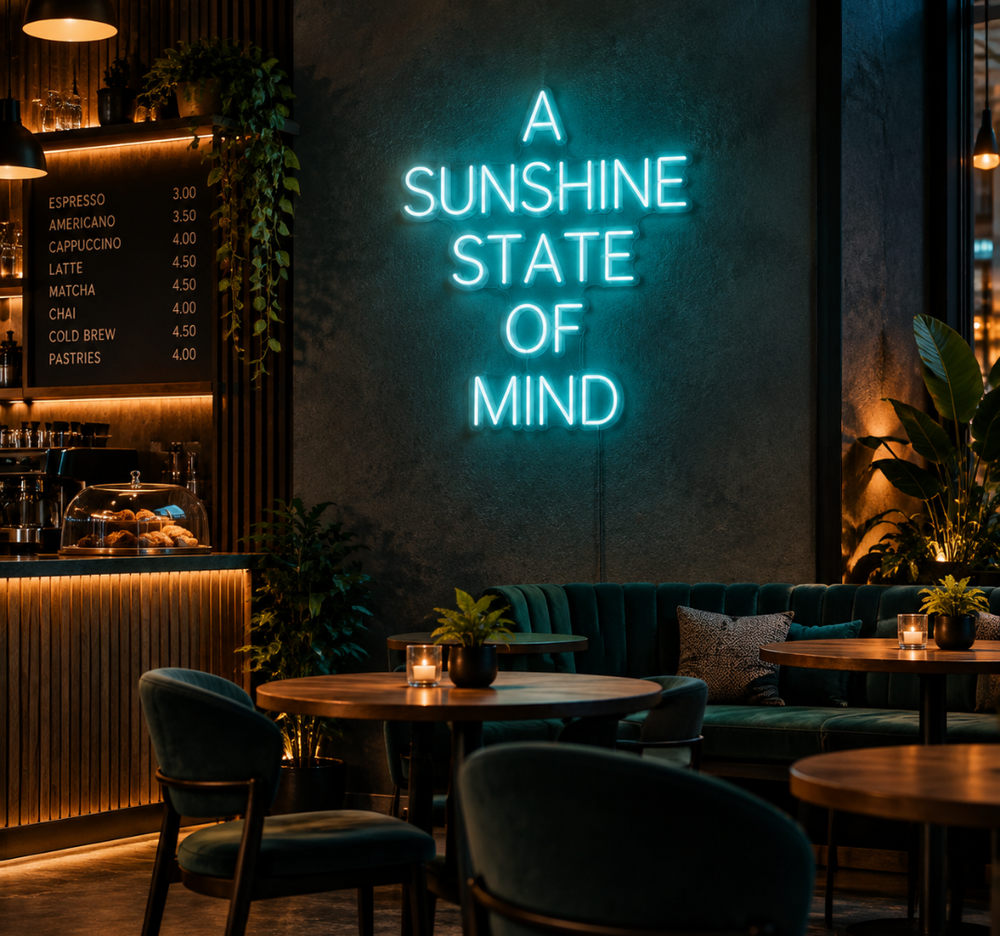 A Sunshine State of Mind Neon Sign – LED Inspirational Wall Decor
