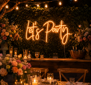 Let's Party Neon Sign
