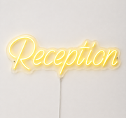 Reception Neon Sign – LED Wedding, Event & Venue Wall Decor