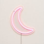 Moon Neon Sign – LED Crescent Moon Wall Decor for Bedroom & Home