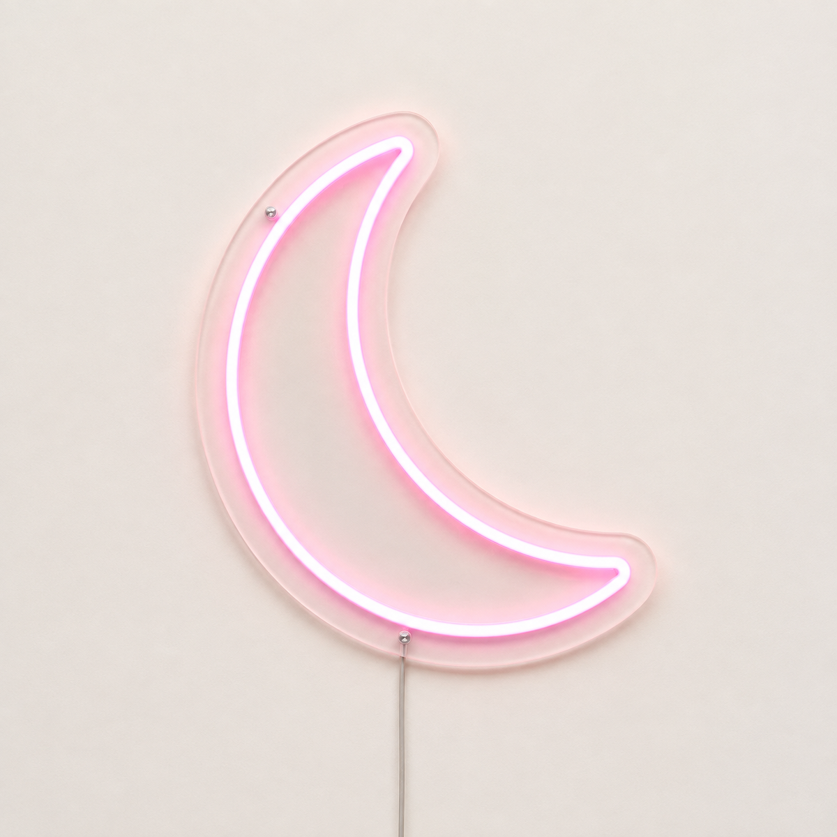 Moon Neon Sign – LED Crescent Moon Wall Decor for Bedroom & Home