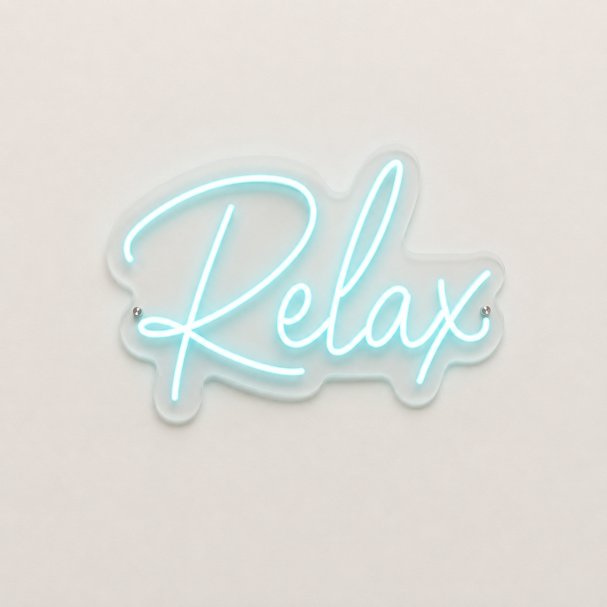 Relax Neon Sign – LED Script Wall Decor