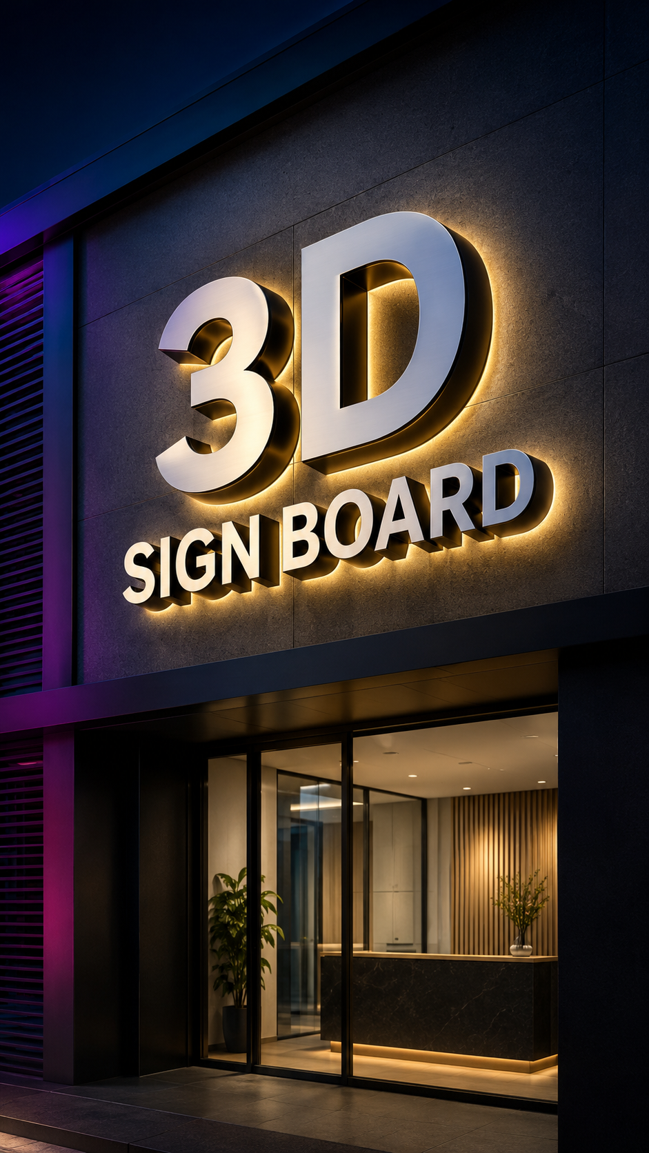 3D Sign Board