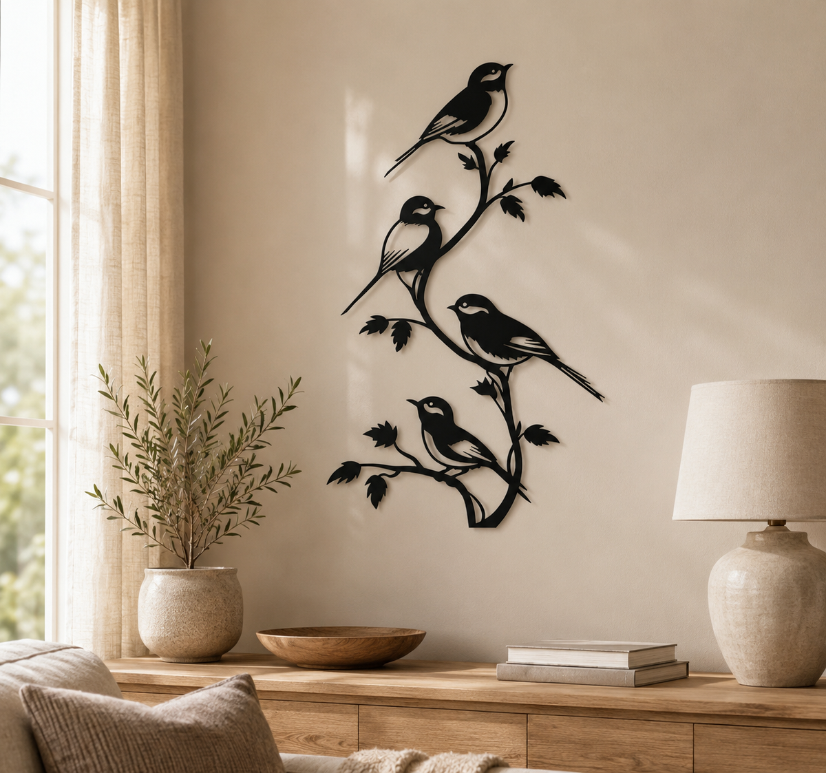 Rustic Bird Metal Wall Art | Neonic Sign