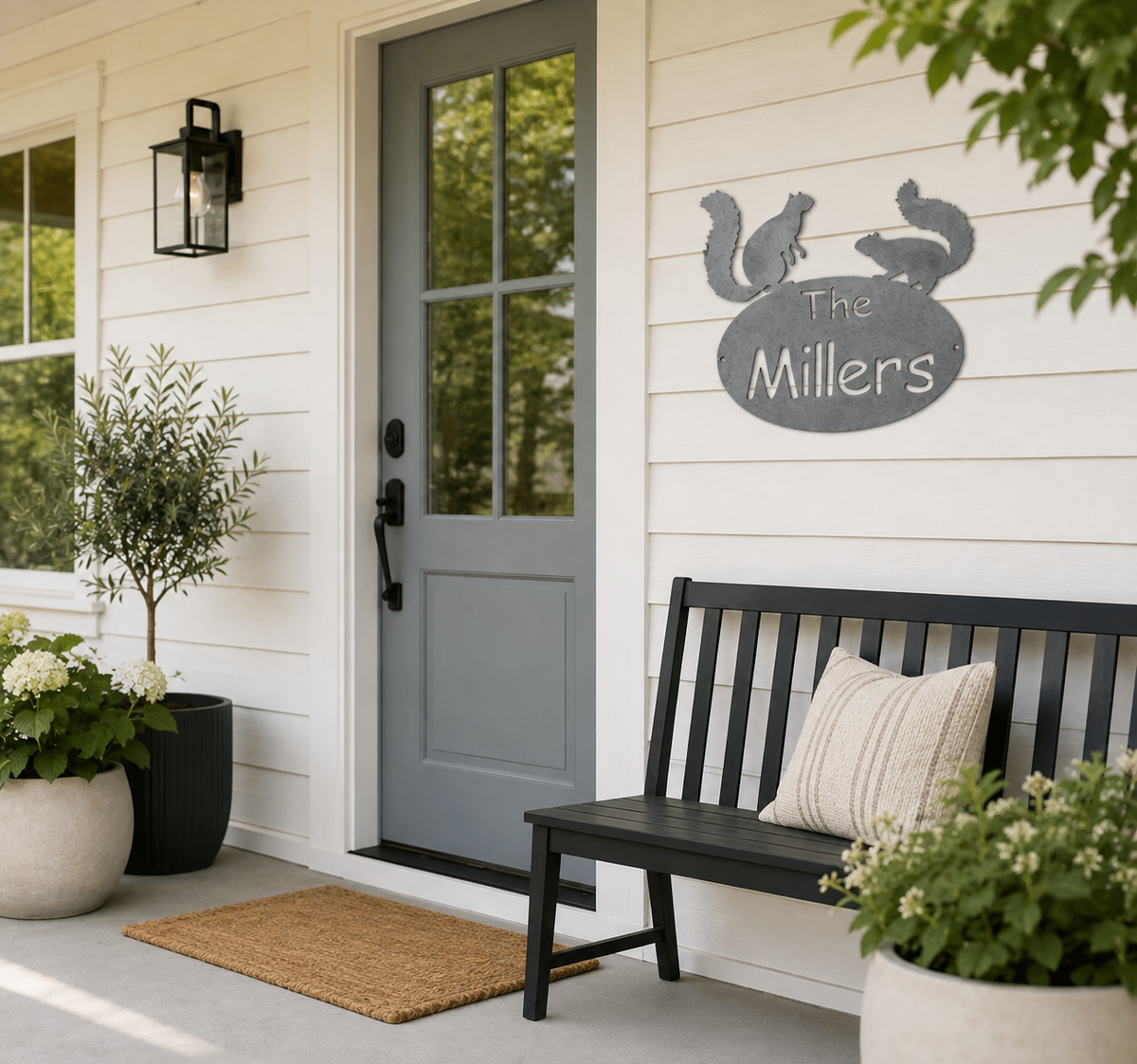 Personalized Squirrel Metal Sign | Neonic sign