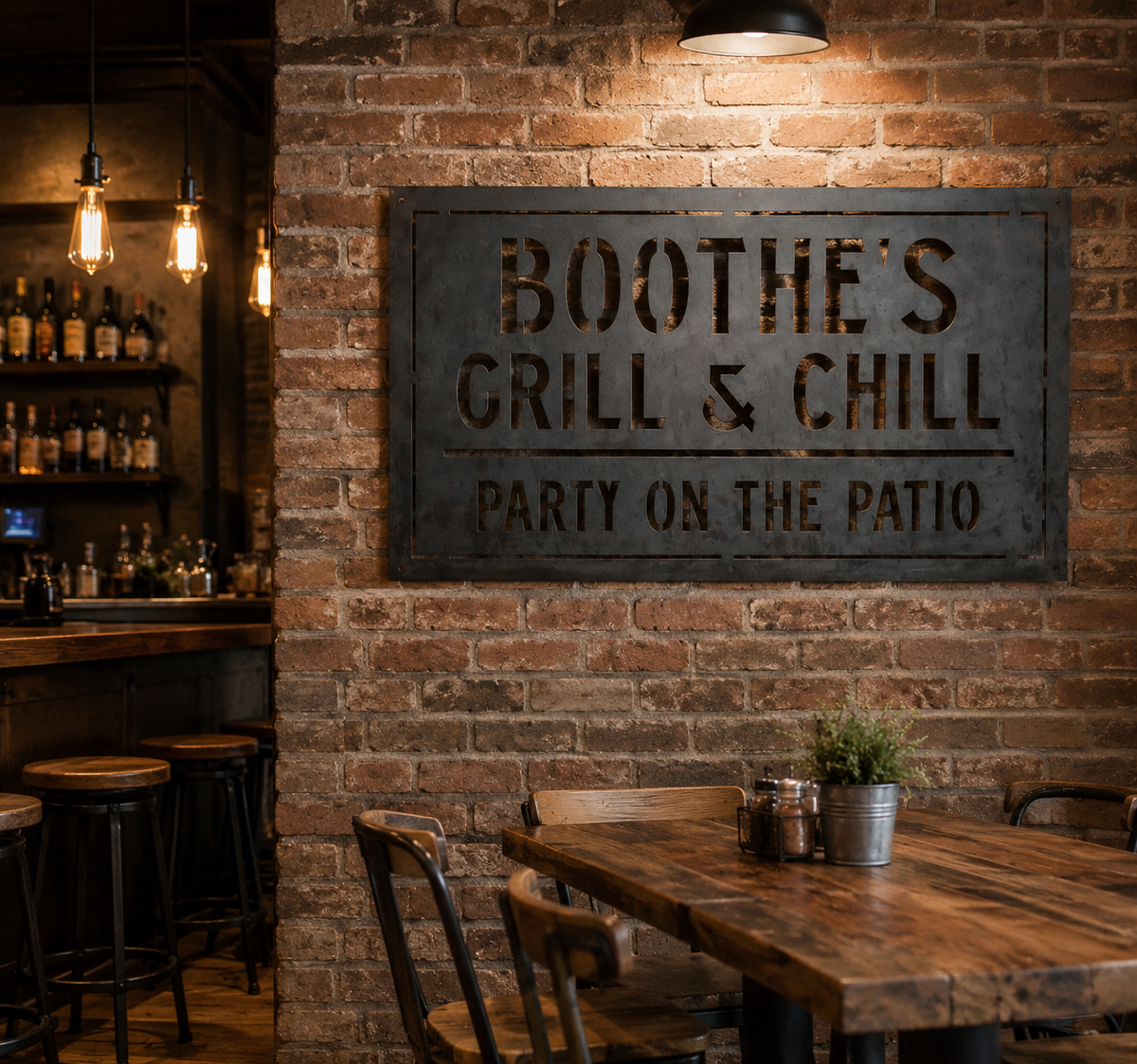 Personalized Grill & Chill BBQ Sign |Neonic sign