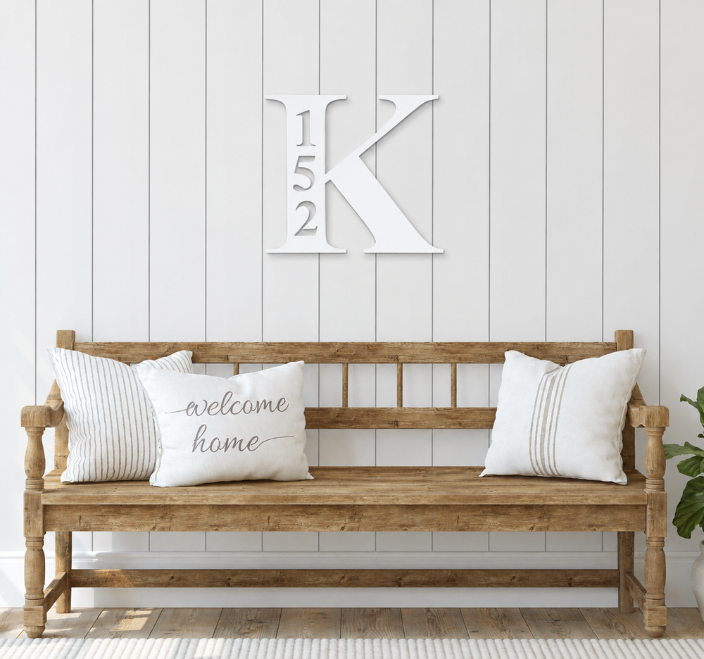 Monogram Address Sign | Neonic Sign