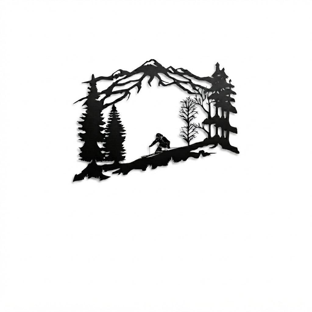 Mountain Skier | Neonic Sign