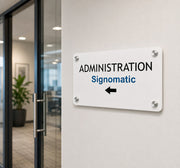 Administration Direction Acrylic Sign | Neonic Sign