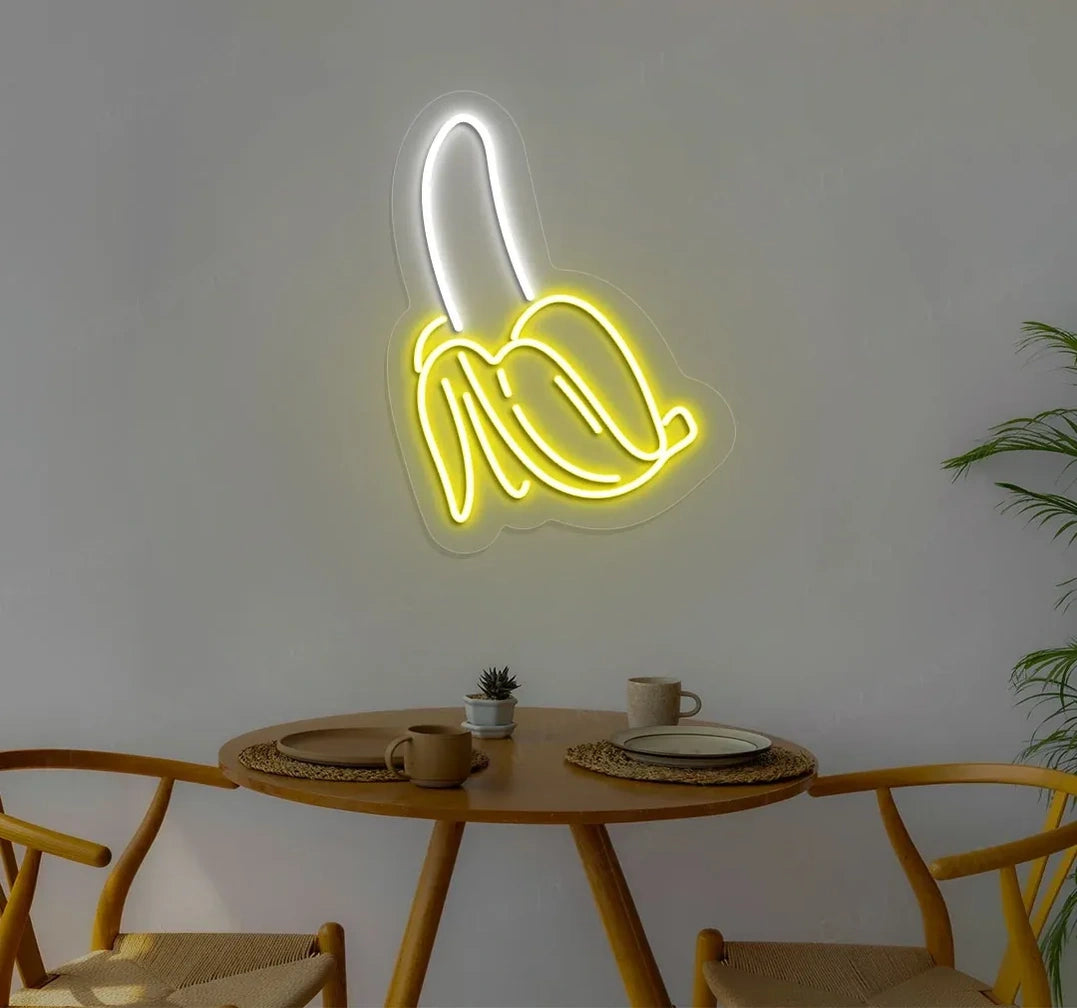 Banana Neon Sign – LED Fruit Wall Decor