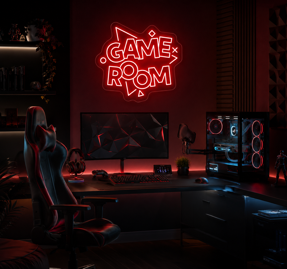 Game Room Neon Sign – LED Gaming Room & Gamer Wall Light