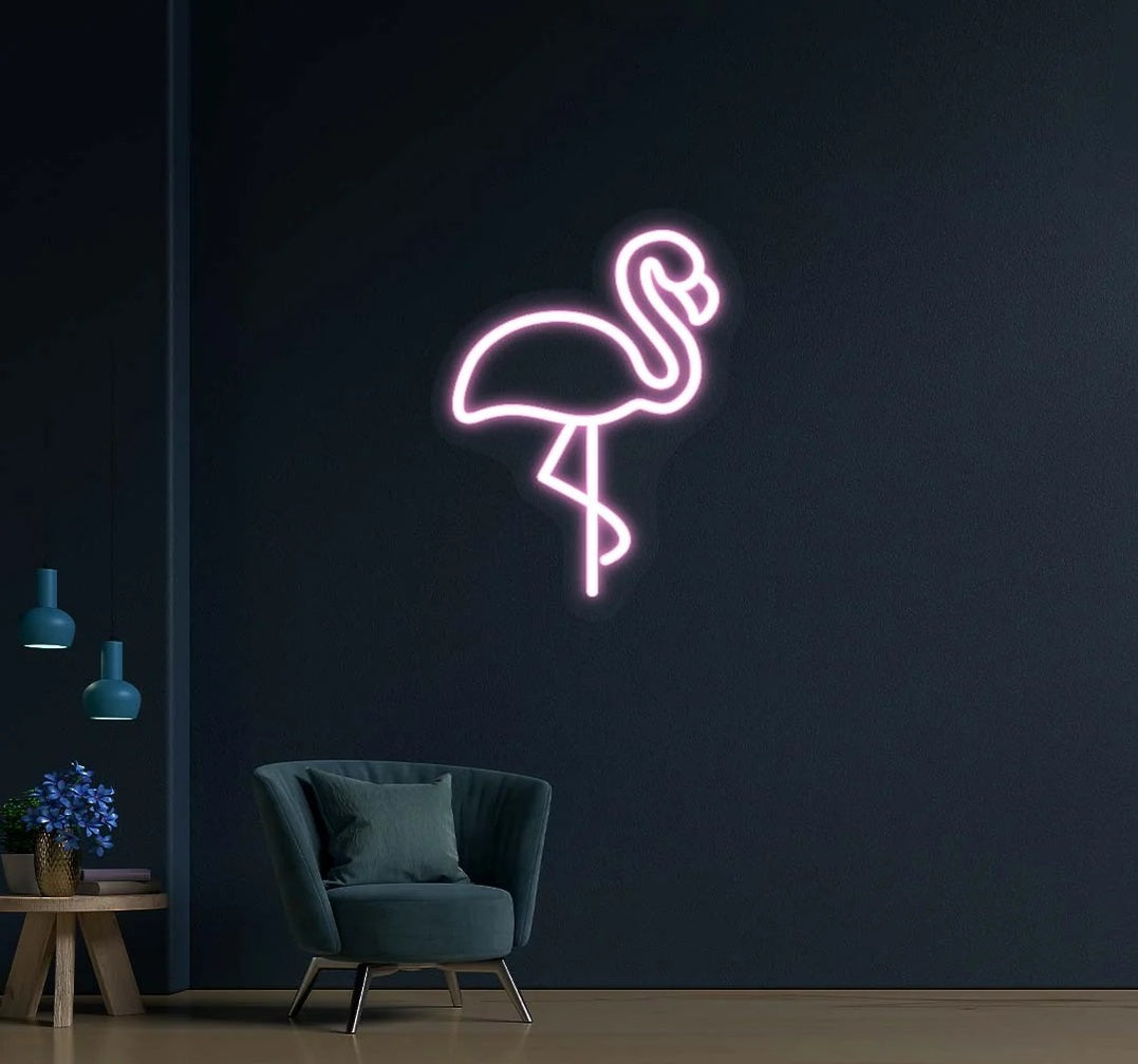Flamingo Neon Sign – LED Wall Decor for Bedroom, Home & Parties