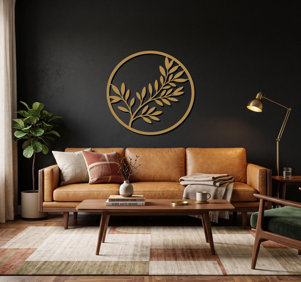 Olive Branch Metal Wall Art | Neonic sign